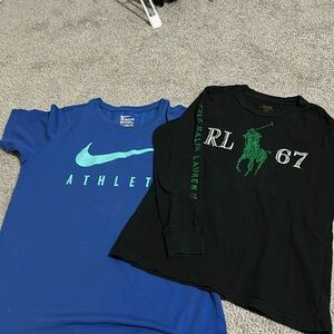 Nike and polo shirts